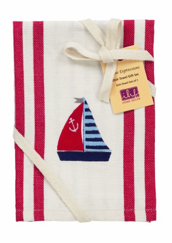 Algopix Similar Product 13 - New IHF Dish Towel Gift Set Anchor