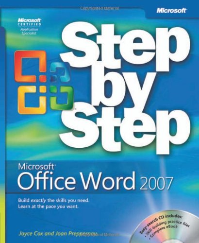 Microsoft® Office Word 2007 Step by Step (Step By Step (Microsoft)) by Joyce Cox