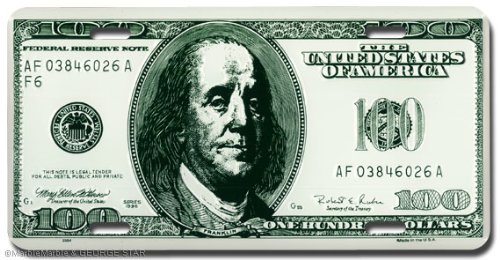 CMプレート コマーシャルプレート 100ドル札