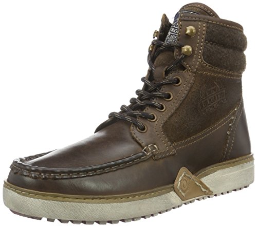 Algopix Similar Product 6 - Bugatti Mens Winter Black Leather Snow