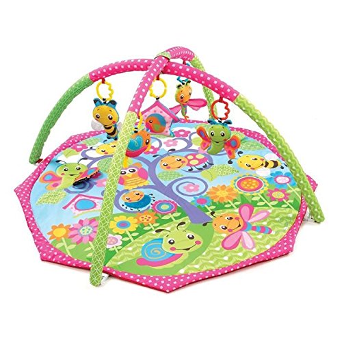 Playgro 0182655 - Alfombra de juego y gimnasio, diseño Bugs'n Bloom