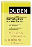 Duden. Schülerduden. Rechtschreibung und Wortkunde