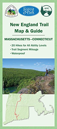 New England Trail Map &amp; Guide by Appalachian Mountain Club Books                       ,