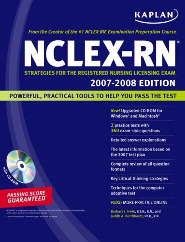 Kaplan NCLEX-RN Exam 2007-2008 by Judith Burckhardt                       ,