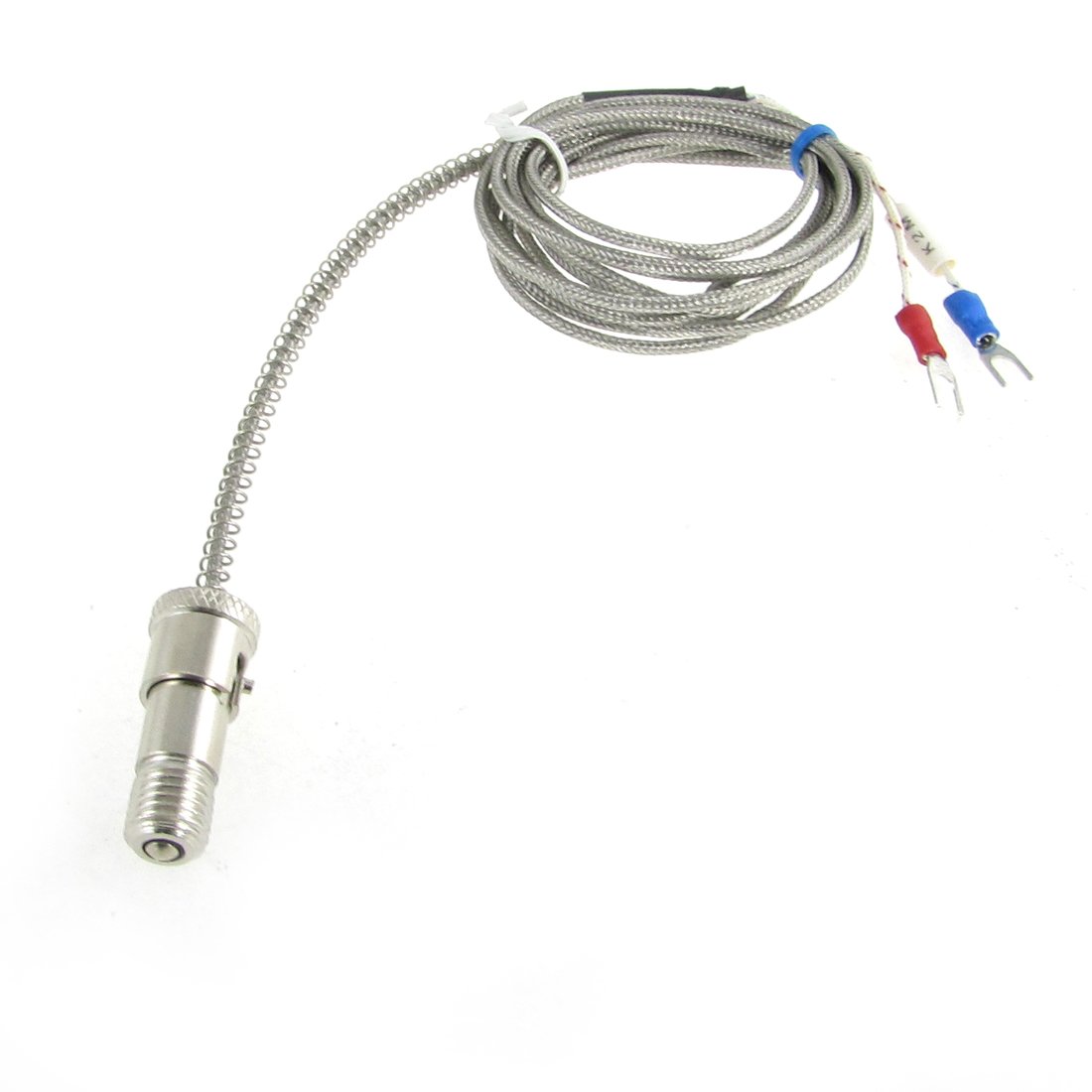 

K Type 0-400C Spring Loaded Bayonet Thermocouple Sensor 2M