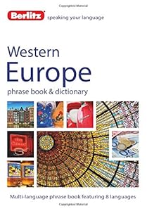 Berlitz Language: West European Phrase Book &amp; Dictionary: French, German, Italian, Spanish, Dutch, Portuguese, Greek, Turkish