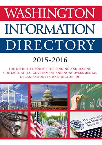 CQ PRESS: WASHINGTON INFORMATION DIRECTORY; 2015-2016 by CQ Press                       (Editor)