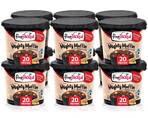 FlapJacked Chocolate Peanut Butter Mighty Muffin with Probiotics {12 Pack}
