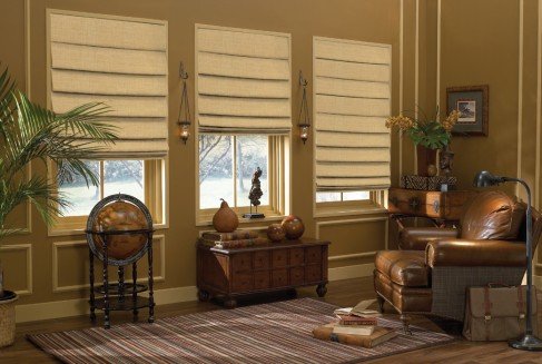 

Designer Roman Shades Plain Fold, 52in