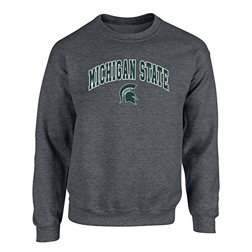 Michigan State Spartans Crewneck Sweatshirt Charcoal