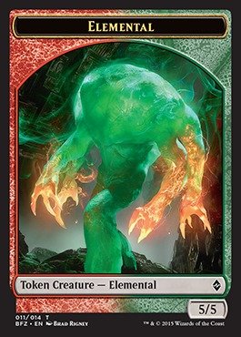 Magic: the Gathering - Elemental Token (011) - Battle for Zendikar