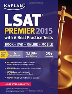 Kaplan LSAT Premier 2015 with 6 Real Practice Tests: Book + DVD + Online + Mobile (Kaplan Test Prep) by Kaplan