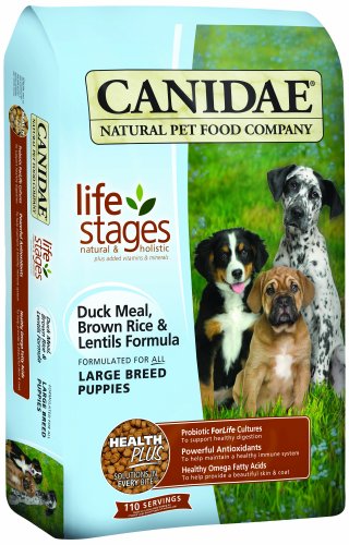 CANIDAE All Life Stages Large Breed Puppy Food Made With Duck Meal, Brown Rice & Lentils,  15 lbs