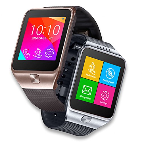 Indigi® Smart Phone And Watch SWAP GSM Wireless + Bluetooth Sync Interconvertible 2-in-1 (Silver)