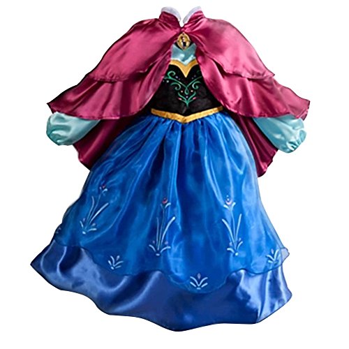 MissFox Princesas Frozen Disfraz Princesa Anna Para Niña 110CM Como Cuadro