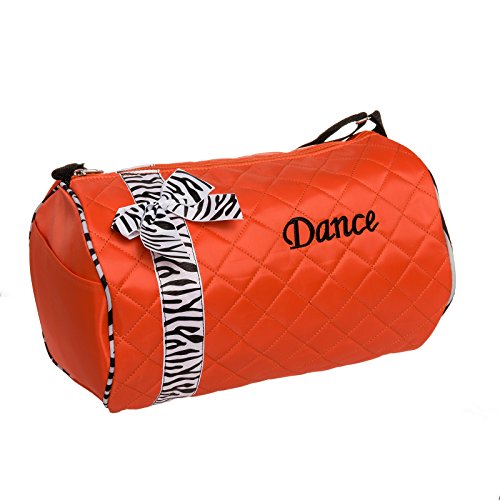 Algopix Similar Product 16 - Girls Dance Duffle Bag w Zebra Print
