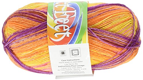 Algopix Similar Product 9 - Mary Maxim Sweet Feet Yarn, Orange