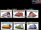 Briefmarken für Sammler: Benin 912-917 gestempelt 1997 Lokomotiven - Prophila