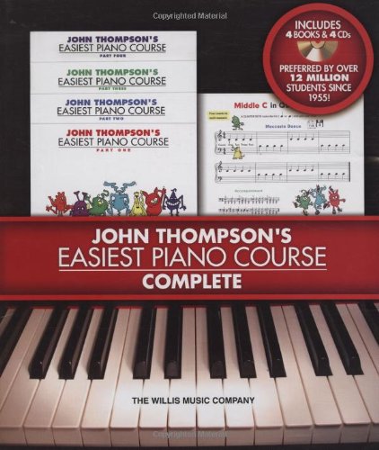 Easiest Piano Course Complete - Boxed Set (Books 1-4 with CD) by John Thompson