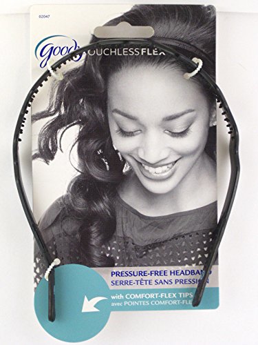 Goody Ouchless Flex No Pressure Headband, Flex Zig Zag Headband, Burgandy