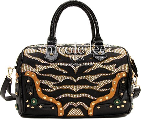 Algopix Similar Product 6 - Nicole Lee Zuri Zebra Printed Boston