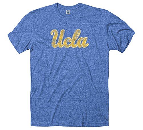 UCLA Bruins Adult Logo Straight Tri-Blend Short Sleeve T-Shirt - Royal