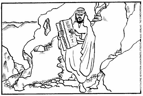 Moses Strikes The Rock Coloring Sheet Coloring Pages
