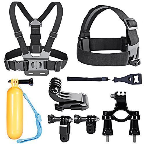 Neewer 10-en-1 Paquete Accesorios Set Kit para Gopro Hero 4 héroe Negro Plata HD 4 3 + 3 2 1,...
