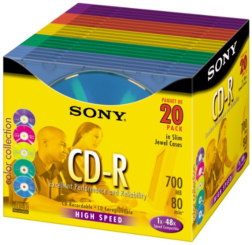 Algopix Similar Product 1 - Sony  20 x CDR  700 MB  80min  16x