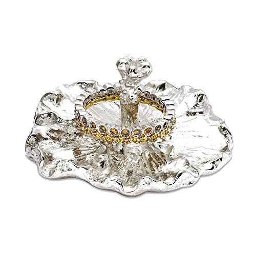 Algopix Similar Product 10 - Pewter Tiny Gardens Hibiscus Ringholder