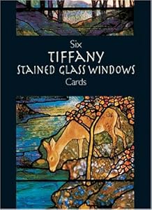 Six Tiffany Stained Glass Windows Cards by Louis Comfort Tiffany