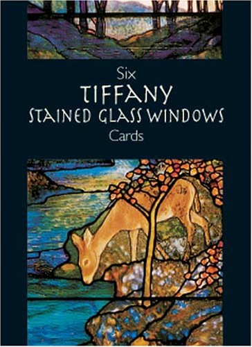 Six Tiffany Stained Glass Windows Cards by Louis Comfort Tiffany