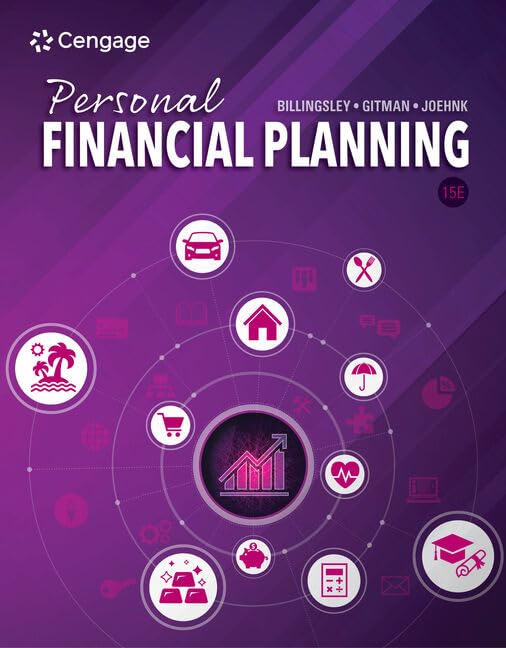Personal Financial Planning (MindTap Course List) by Randy Billingsley