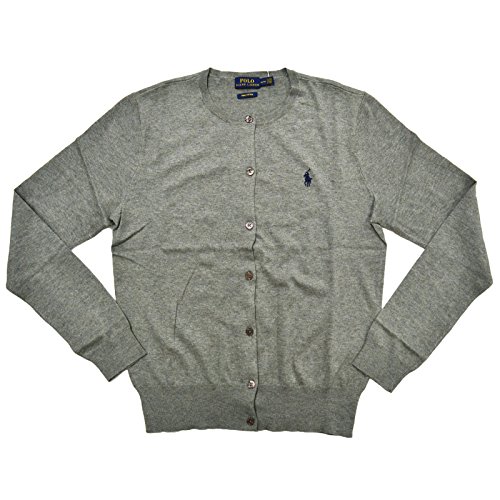 Polo Ralph Lauren Womens Pima Cotton Crew Neck Cardigan