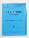 Saint-Saens: Variations on a Theme By Beethoven: Two Pianos, Four Hands