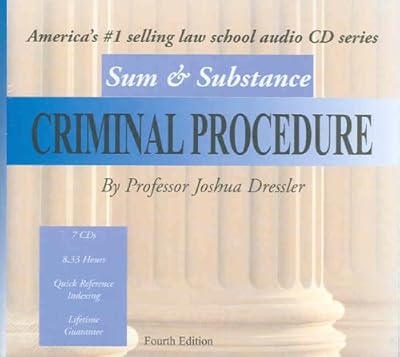 Sum & Substance Audio on Criminal Procedure, (CD)