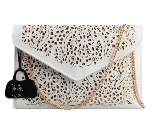 Hynes Victory Faux Leather Hollow Envelope Purse