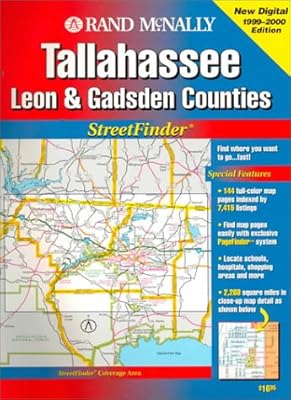 Rand McNally Tallahassee Leon & Gadsden Counties Streetfinder