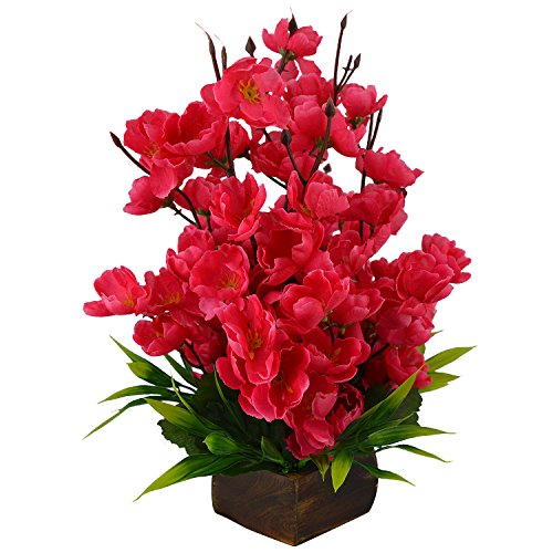 Fancy Mart Artificial Blossom Flowers Plant (12 Inchs/ 30 Cms) Rani Colour Arrangement In Marble Finish Pot Buy Fancy Mart Artificial Blossom Flowers Plant (12 Inchs/ 30 Cms) Rani Colour Arrangement In Marble Finish Pot from Amazon.in!