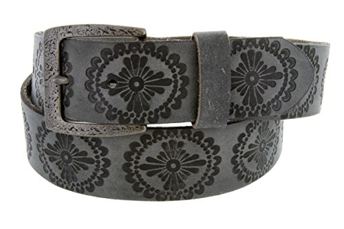 Jessie's Vintage Western Casual Full Grain Leather Jean Belt for Women