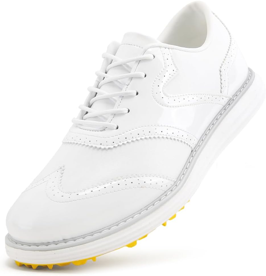 Classic Waterproof Men Golf Shoes Non-slip Lightweight Trainers_voghion.com