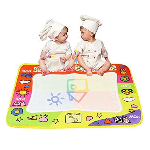 DEESEE(TM) Aqua Doodle Children Drawing Toys Mat Magic Pen Educational Toy 1 Mat+ 2 Wate