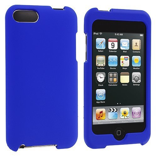 

Blue Rubberized Snap-On Hard Skin Case Cover for Ipod Touch 2nd and 3rd Generation 2g 3g 2 3 8gb 16gb 32gb 64gb by Electromaster