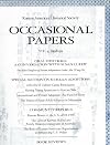 Occasional Papers: A Conversation with Susan Cuddy the Daughter of Ahn Ch'ang-Ho; Special Section on Korean Adoptions; Korean Boxers in the U.S. 1926- 1945; the Lives of Korean Skilled Immigrants in Australia (Vol. 4 1998-99)