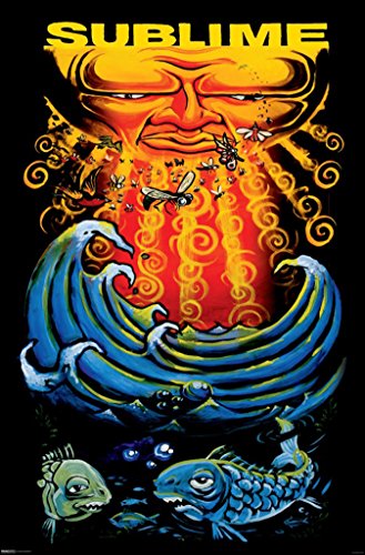 (24x36) Sublime - Sun and Fish Music Poster