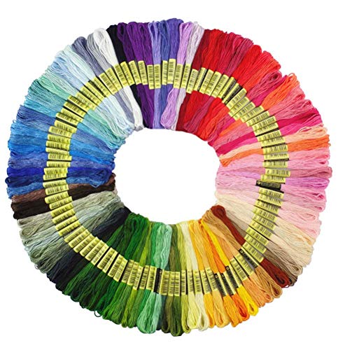 Algopix Similar Product 13 - Premium Rainbow Color Embroidery Floss