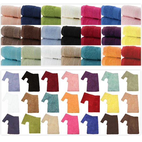 Textiles Direct - Toallas y accesorios de baño (100% algodón egipcio, 500 g/m²)