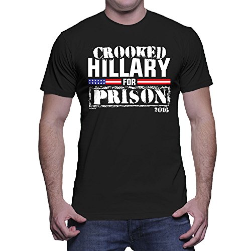 Mens Crooked Hillary For Prison T-shirt