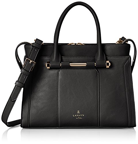 lanvin en bleu金属棒装饰方形大容量手提单肩包