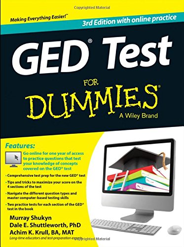 GED Test For Dummies: with Online Practice by Caren Van Slyke